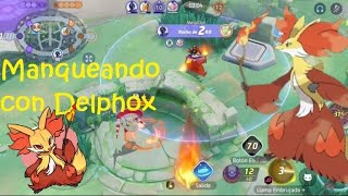 MANQUEANDO CON DELPHOX POKEMON UNITE [upl. by Gardie]