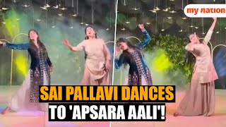 Ramayana Star Sai Pallavi Dances to Marathi Song Apsara Aali at Sisters Wedding [upl. by Lidaa449]