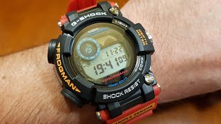 Casio GShock GWFD1000ARR1JR FROGMAN  unboxing comparison and try on [upl. by Amie640]