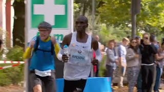 Eliud Kipchoges World Record Water Bottle Handler Highlights [upl. by Notlimah]