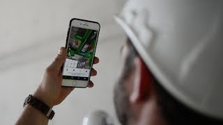 Construction with Augmented Reality  BIM  On site with PORR [upl. by Ataner]