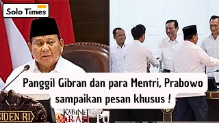 Akhir Tahun PRABOWO Mendadak Panggil GIBRAN amp Para Mentri ke Istana Negara [upl. by Yevette]