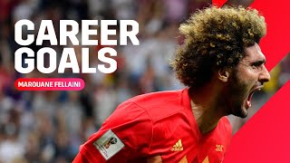 All 18 international goals scored by Marouane Fellaini ⚽️  REDDEVILS [upl. by Alyssa49]