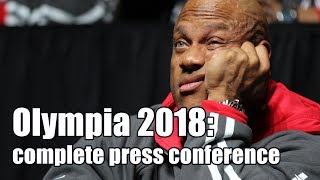 Mr Olympia 2018 complete press conference in HD [upl. by Kazimir]