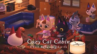 Cozy Cat Cabin 📖 1 Hour Chill Relaxing Winter Lofi for Reading No Ads ❄ Studying Music  Work Aid 🎧 [upl. by Floridia]