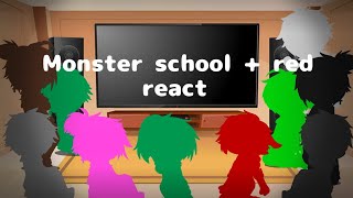 Monster school  red react to Animation vs Minecraft Ep 27  GCRV [upl. by Yee]