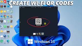 How To Create WiFi QR Code On Windows 11 [upl. by Eniwtna488]