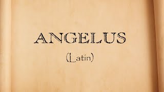 Angelus em Latim [upl. by Merriam]