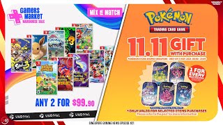 Unrival Gamers Market Warehouse Sale  Pokemon Store Singapore 1111 Promotion SG Gaming News 21 [upl. by Elenore]