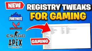 15 Registry Tweaks To Optimize Windows 10 for Gaming  2021 [upl. by Rattan]