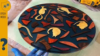 What Can you do with Wood Offcuts Great Deep Epoxy Resin Project 🐈🐈 [upl. by Trixie]