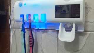 Como Usar A Porta Escova De Dentes e Esterizador De Escovas De Dentes Com Sensor De Presença [upl. by O'Grady]