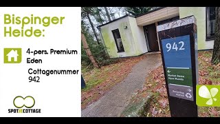 Spot Je Cottage  Cottage 942  Vernieuwde 4 persoons Premium Eden  Center Parcs Bispinger heide [upl. by Itsym]