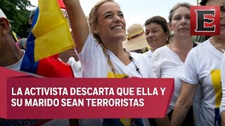 Lilian Tintori esposa de Leopoldo López anhela la paz en Venezuela [upl. by Charmion216]