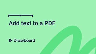 How to add text to a PDF using Drawboard PDF [upl. by Atikim]