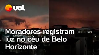 Luz vermelha no céu é registrada e intriga moradores de Belo Horizonte [upl. by Ailecra831]