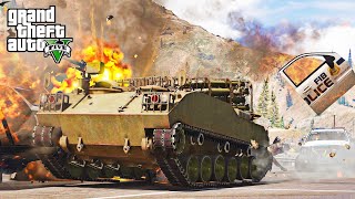 GTA 5 Brutal Type 75 Tank Crashes Compilations  Destruction [upl. by Temirf]