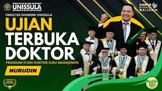 UJIAN TERBUKA DOKTOR  NURUDIN  FAKULTAS EKONOMI UNISSULA  SEMARANG 28 FEB 2024 [upl. by Dream]