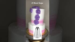 2D Nozzle Design ❤️🫶 cake newbaker cakedesign cakerbakery cakersforbakers cakemaking [upl. by Telfer]