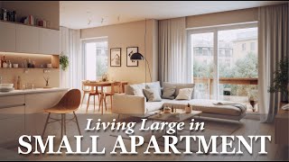 Living Large in Limited Space Small Apartment Design Ideas [upl. by Aiuqal]