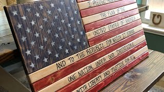 How to Build an American Flag Out of Wood [upl. by Weingartner]