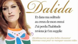 Dalida  Jai rêvé  Paroles Lyrics [upl. by Sirtimed]