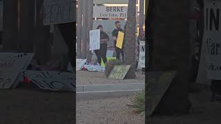 Protest about no war in downtown Phoenix Arizona arizona phoenix downtownphoenix protest [upl. by Land]