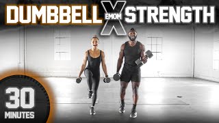 30 Minute Full Body Dumbbell Workout EMOM Strength Training [upl. by Werd]