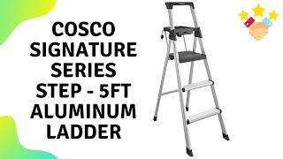 COSCO 20502ABL1E Signature Series Step  5ft Aluminum Ladder  Black Overview [upl. by Asillim253]