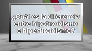 ¿Cuál es la diferencia entre hipotiroidismo e hipertiroidismo [upl. by Tahpos162]