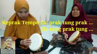 Belajar Rebana Samroh pukulan Keprak soemiadji7259 [upl. by Nivert]