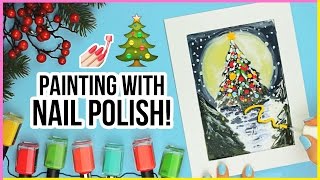 Art Challenge Painting With Nail Polish 💅 [upl. by Dianna]