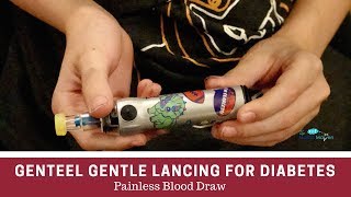 Review Genteel Gentle Lancing Device for Painless Blood Draw for Diabetics [upl. by Anyalram]