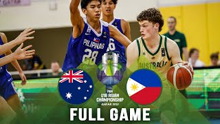 SEMIFINALS Australia v Philippines  Full Basketball Game  FIBA U16 Asian Championship 2023 [upl. by Ylrebmit]