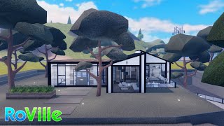 Modern Cabin Hilltop  Home Tour With House Code  Roblox RoVille [upl. by Notsgnal]