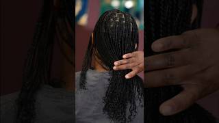 Mini braid tutorial on natural hair Plaits on natural hair [upl. by Tica346]