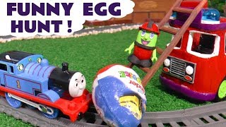 Funny Funlings Go On An Egg Hunt With Thomas The Tank Engine [upl. by Eadnus]