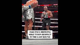 Jake Paul showing Mike Tyson respect in the last round 😱🔥boxing miketyson jakepaul shadowboxing [upl. by Akino518]