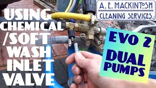 Using A ChemicalSoft Wash With Evolution\Dual Pumps Pressure Washer [upl. by Elleiram]