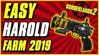 FASTEST Unkempt Harold Farm In 2019  Borderlands 2 Beginners Guide [upl. by Sydelle437]