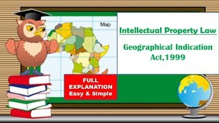 Geographical Indication I Intellectual Property Law [upl. by Enovaj]