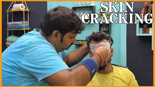 Hair Cracking Head Massage  Skin Cracking by SHAMBOO💈asmr [upl. by Eenimod]