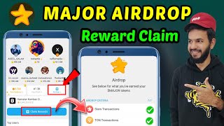 Major Airdrop 🤯  Major Airdrop claim kaise kare  Major claim reward  Major Airdrop withdrawal 💵 [upl. by Nived499]