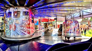 John Proctor  Waltzer  Killisick Park Funfair Arnold Nottingham 2023 Onride [upl. by Phoebe901]