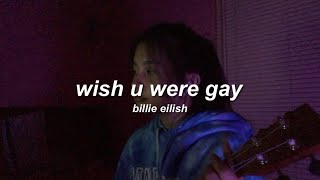 wish you were gay  billie eilish a cover [upl. by Rebecca]