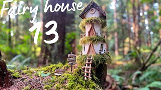 DIY Fairy House Castle  made of natural amp recycled materials [upl. by Ynor]