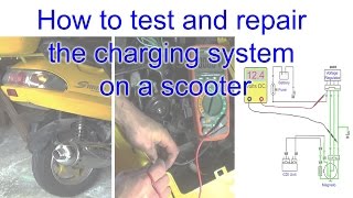 How to test and repair the charging system on a scooter [upl. by Netsirhk]