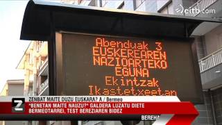 Zenbat maite duzu euskara Bermeon test bat egin diete herritarrei [upl. by Colner]