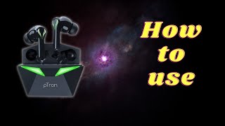 how to use ptron jade wireless earphones  how to use ptron bluetooth earphones [upl. by Longtin399]