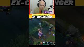 EL HUMILDE DIAMANTE VS EXCHALLENGER leagueoflegends shorts short twitch riotgames support [upl. by Gessner]